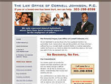 Tablet Screenshot of denverslawyer.com